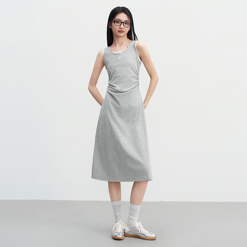 Ledin Ärmelloses Strick-Maxikleid mit Seitenschlitz