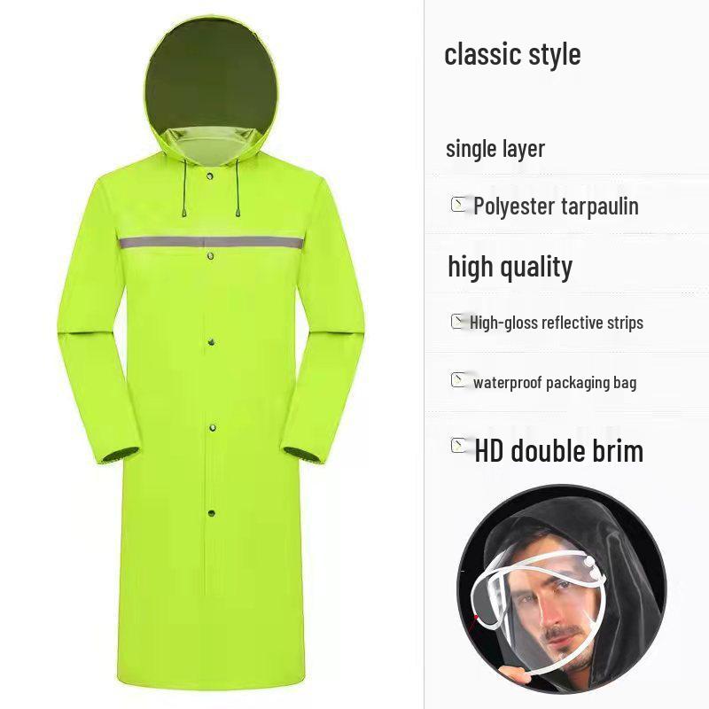 Men's Fluorescent Green Stormproof Reflective Cycling Jumpsuit