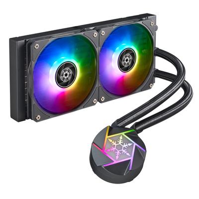 SilverStone Technology VIDA 240 Slim Hochleistungs-Flüssigkeitskühler All-in-One SST-VD240-SLIM