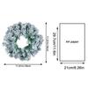 Christmas Wreath New Snow-covered Pvc Rattan Ring Shopping Mall Window Christmas Decoration Pendant