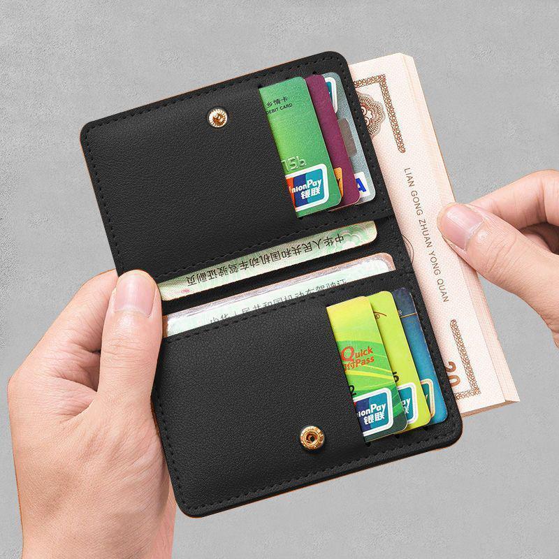 Ultra-thin Men's Compact Multi-card Mini Wallet with ID Card Holder and Multiple Slots