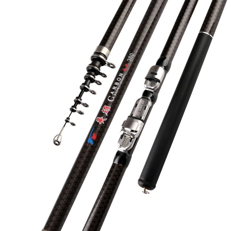 Hero Carbon Fiber Fishing Rod: Dual-Use for Hand-Held & Sea, Sizes 2.7m To 6.3m