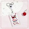 Kawaii Cat Keychain Sliding Card Holder Student Meal Card Bus Card Photo Card Holder Lanyard Lady Id Card Credit Card Holder