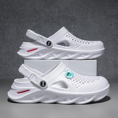 Summer Men's Blade Sandals Clogs Quick Dry Garden Shoes Beach Sandals Bathroom Slippers Soft Casual Home Slippers Hole Shoes