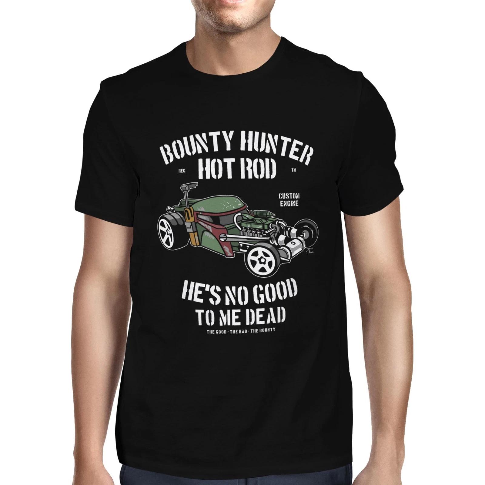 1Tee Mens Bounty Hunter, Hot Rod Car T-Shirt M