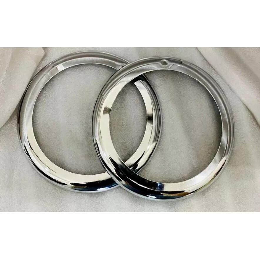 Headlight Retaining Set Bezel Chrome Rim Trim 8  Fits For Willys Jeeps Truck
