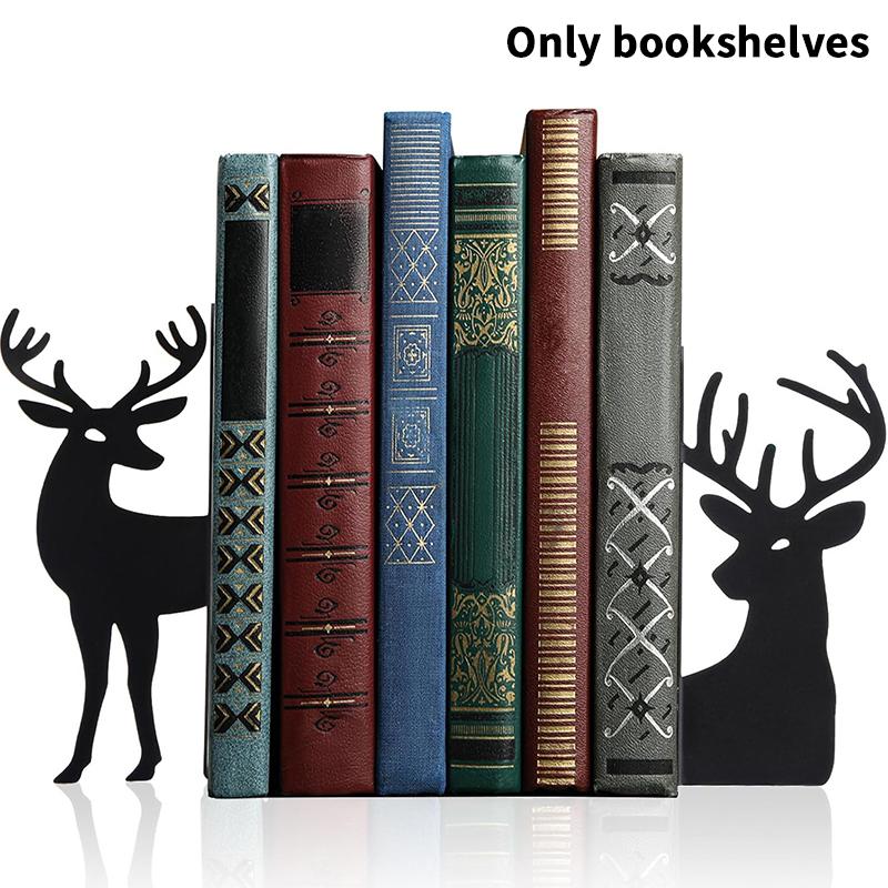 Cute Cat-Shaped Bookend, Desktop Bookshelf, Book Clip, Stationery Storage Book Stand, Home Desktop Decoration.