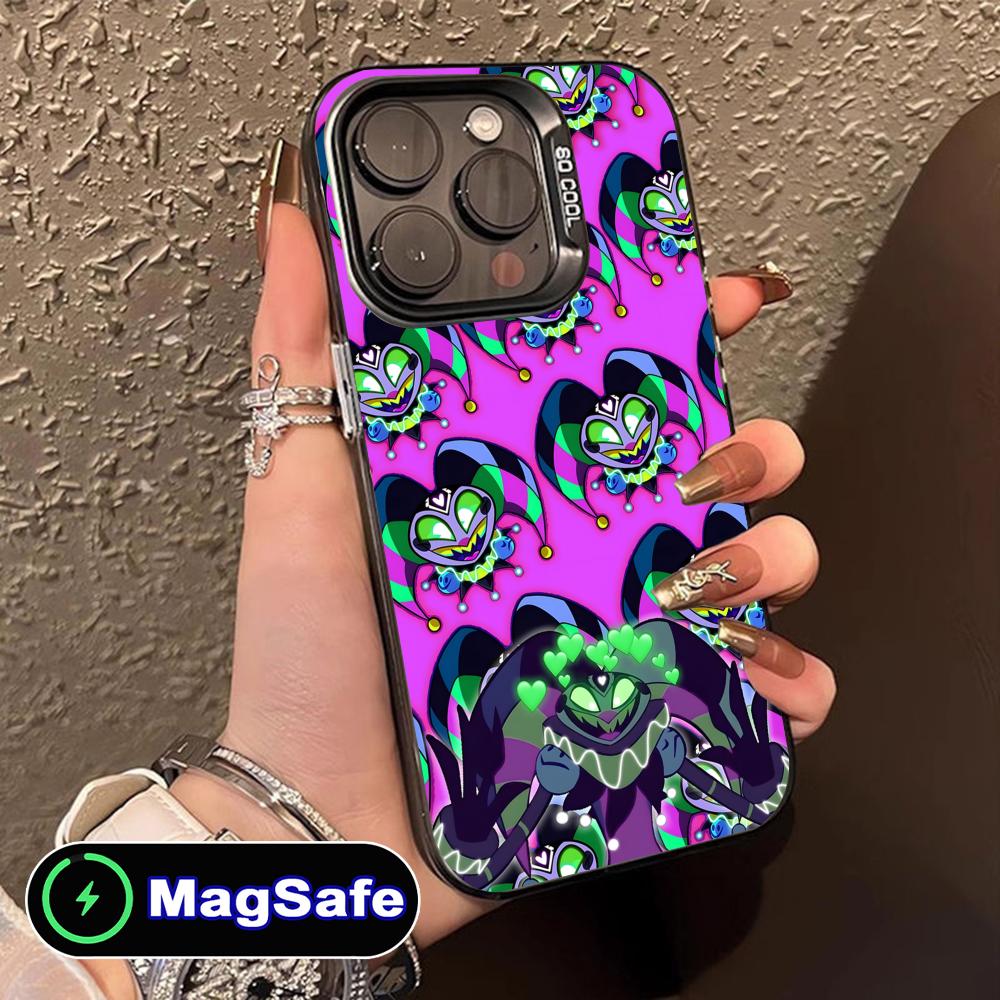 

H-Helluva Boss Mobile Phone Case for iPhone 16 15 14 13 12 11 Pro Max Plus MagSafe Translucent Colour Protective Luxury Pretty iPhone 11
