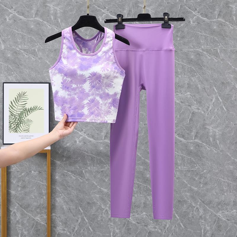 2025 Euro-American High-Intensity Shockproof Yoga & Sports Vest Pilates Set