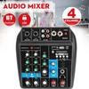 4 Channel Bluetooth Sound Mixing Console for Home KTV with USB Sound Effects Professional Audio Mixer