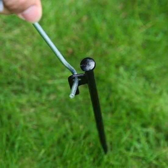 1/4/6Pcs 20/25/30/40CM Steel Tent Stake Heavy Duty Outdoor Hiking Camping Tent Tarp Canopy Windproof Ground Spike Nail Metal Tent Peg