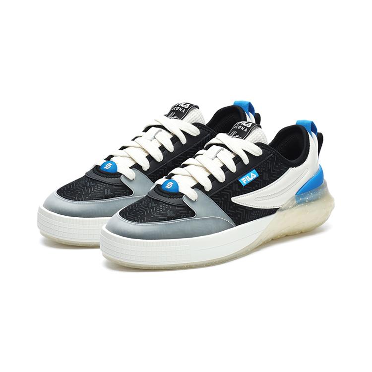 FILA Mixa Fabric Top Layer Cowhide TPU Dragon Scale Low-Top Sneakers Men sneakers Black F12M313201FBC