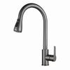 VEMUSE 304 Stainless Steel Gunmetal Pull-Out Cold Water Kitchen Faucet