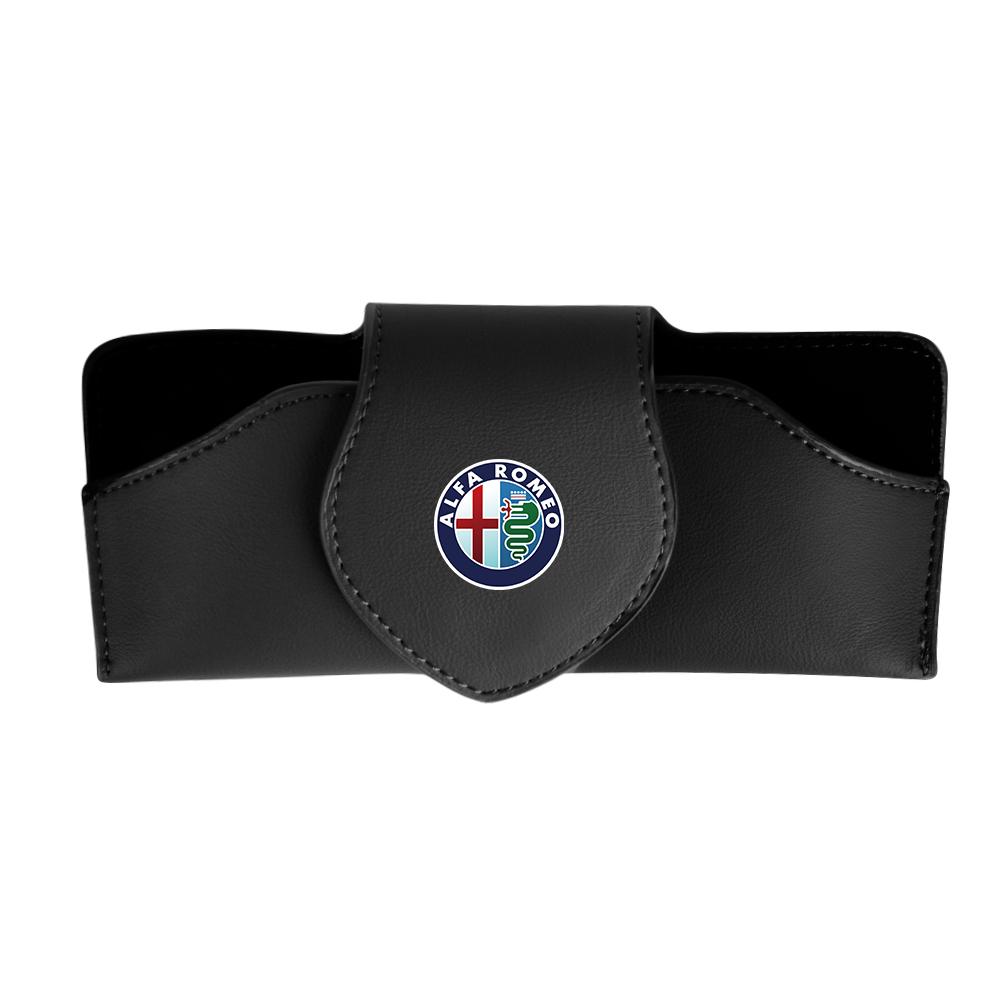 YYCE3 1pc Multifunctional Car Sun Visor Glasses Clip Case Glasses Holder For Alfa Romeo 159 147 156 Giulietta Mito Auto Accessories