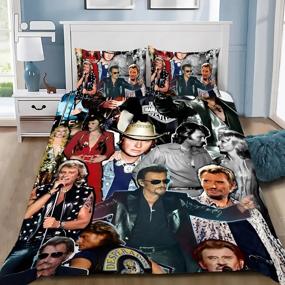 Comforter Rock Star Duvet Bedding Set Boy J-Johnny H-Hallyday Girl Bedroom Decoration Children Gift Single Double Large Size
