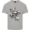 5 Skulls Demons Biker Gothic Heavy Metal Unisexs Light Cotton TShirt