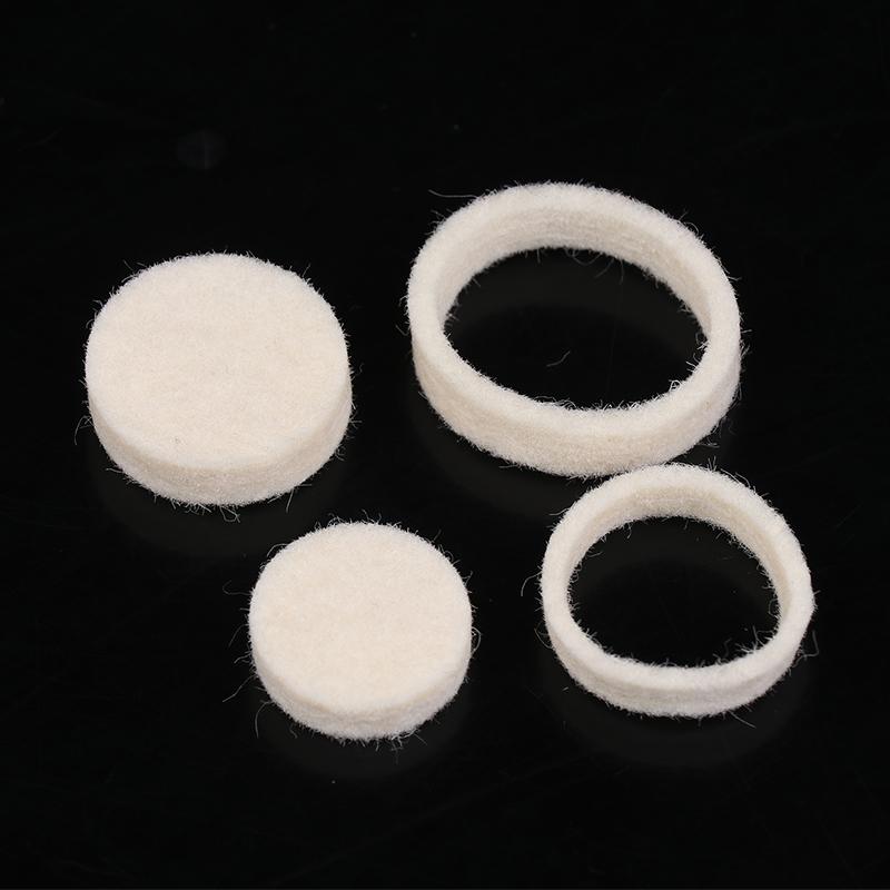 4Pcs Wool Felt Sealing Gasket For Coffee Machine Grinder Keep Powder Out Cutter Head Shock Washer Ring