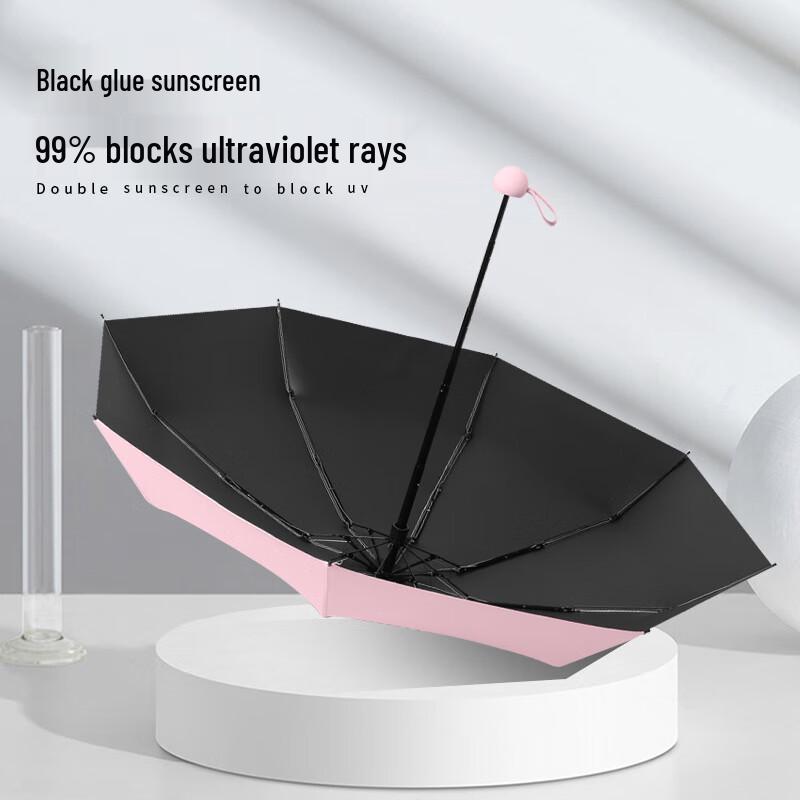 Ultra-Light Compact 5-Fold Sun & Rain Umbrella