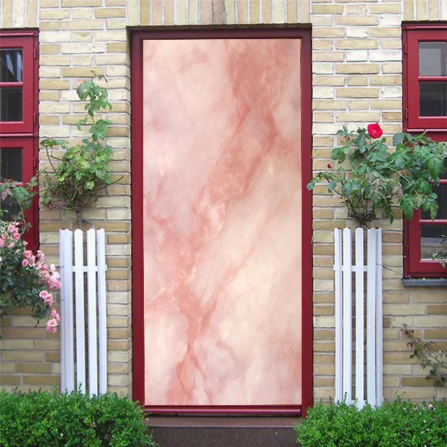 Bílé mramorové samolepky na dveře Západ slunce Jednoduché abstraktní linie bambusová lednička Tapeta do obývacího pokoje Domácí dekorace Ložnice Art Decals