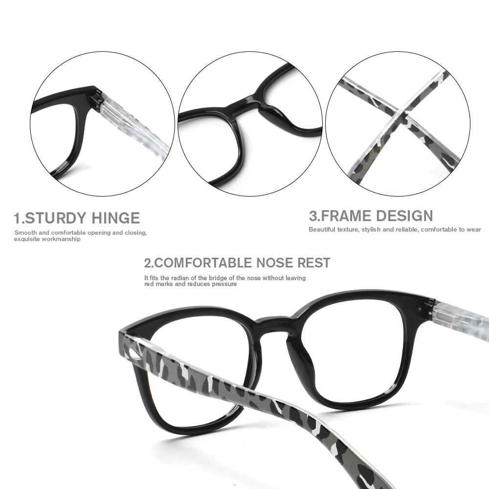 Turezing Blaulichtblockierende Lesebrille für Damen Herren Anti-Müdigkeit UV-Schutz Korrekturbrille