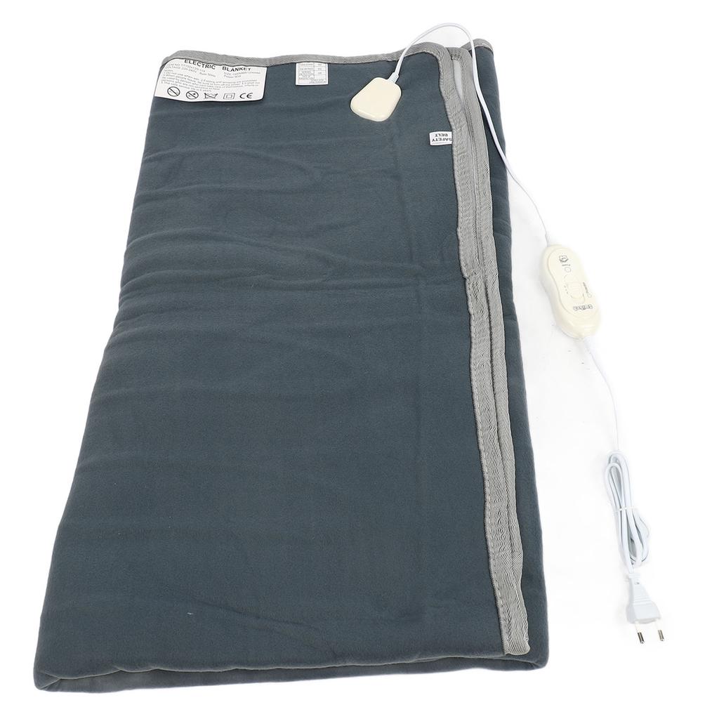 Electric Heating Blanket Even Heating Fleece Electric Warming Cushion 1.5 X 1.2m