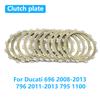 For DUCATI Monster 696 2008-2013 796 795 1100 2011-2013 Motorcycle Engine Clutch Friction Disc Plate Kit Accessories
