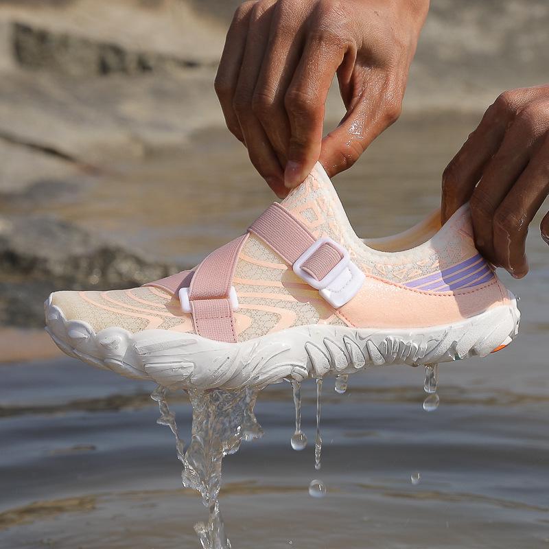 Snabbtorkande utomhusskor med fem tår för män och kvinnor för strand, simning, vadning och fitness