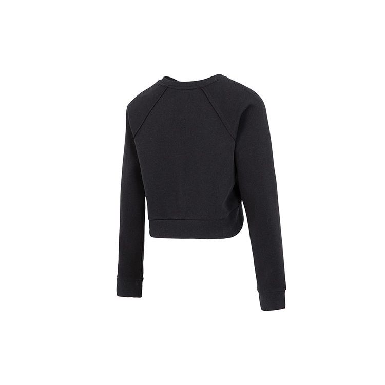 Under Armour Logo Print Crew Neck Long Sleeve Sweatshirt Women Sweatshirt Black 1373600-001