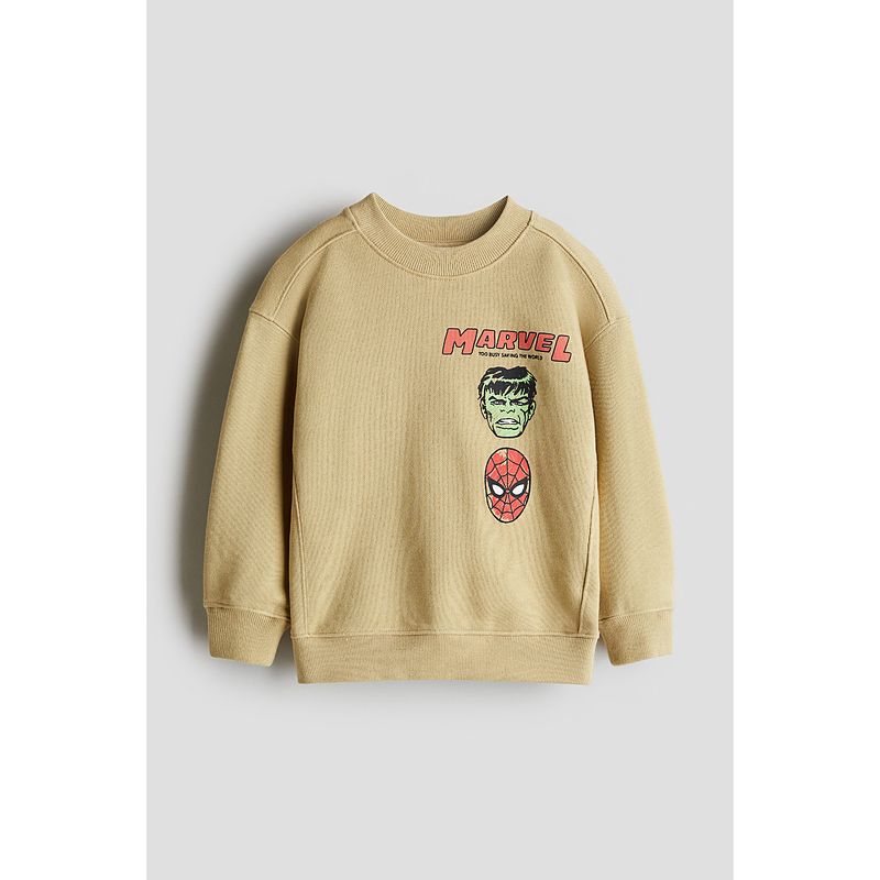 

[Серия Marvel] HM Детская одежда Толстовка для мальчика Осень Мультяшный принт круглый вырез Длинный рукав Топ 1169912