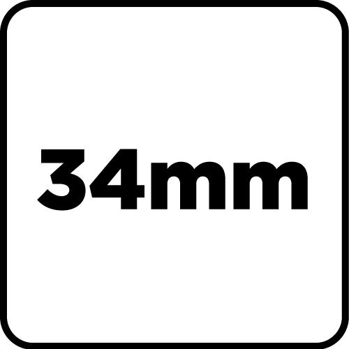 Brzeszczot do urządzenia wielofunkcyjnego, do cięcia wgłębnego, 10TPI, HCS, 34 mm