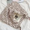 Korean-style Simple Canvas Bag Fashionable Leopard Print Shoulder Bags Lightweight Large-capacity Tote Bags Retro Lunch Handbags