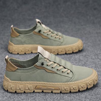Buty męskie lato 2024 nowe oddychające buty z tkaniny parasolowej lekkie miękkie podeszwy buty w stylu casual noszą płaskie buty