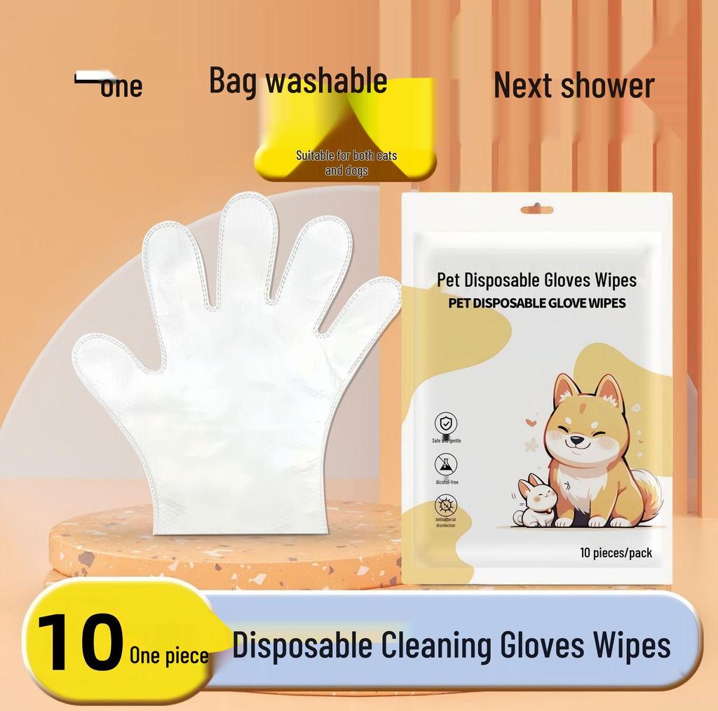 Universal Double-Sided Pet Cleaning Wipes for Cats and Dogs - Full-Body Care with Water-Locking Texture