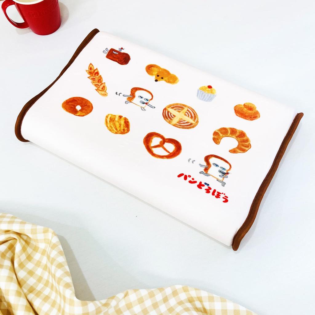 MORIPiLO Pan Robber Pillow Memory Foam 35x25x5cm Low Washable Cover Included Character Goods Stuffed Toy Cushion Beige Morishita 4621503 Children's