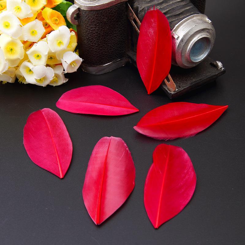 50Pcs26 Color Diy Jewelry Accessories Feather Color Floating Head Feather Goose Feather Craft Decorative Material