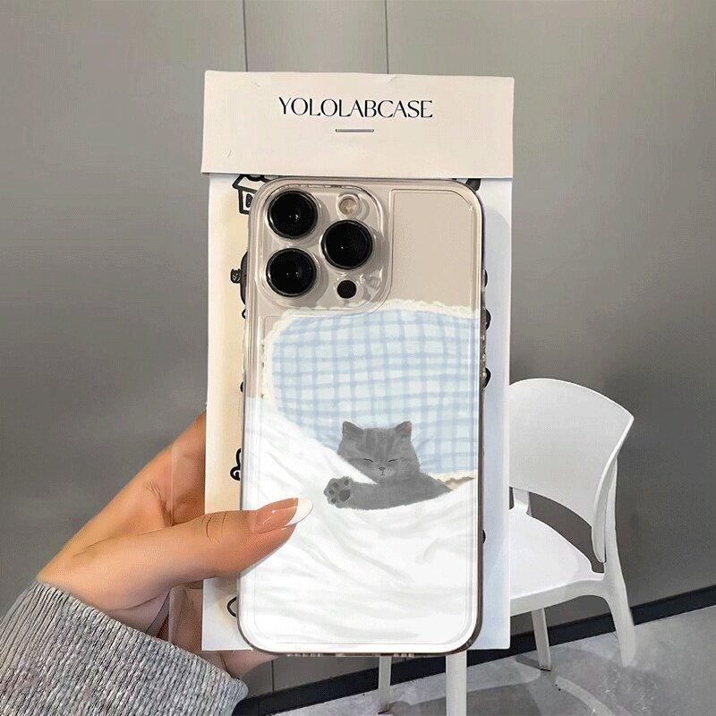 Cute Cat Case for Samsung Galaxy A56 5G A55 A35 A36 A15 A16 A26 A54 A52 A53 A14 A05 A05S A06 A25 A34 A35 A32 A50S Lovely Cover