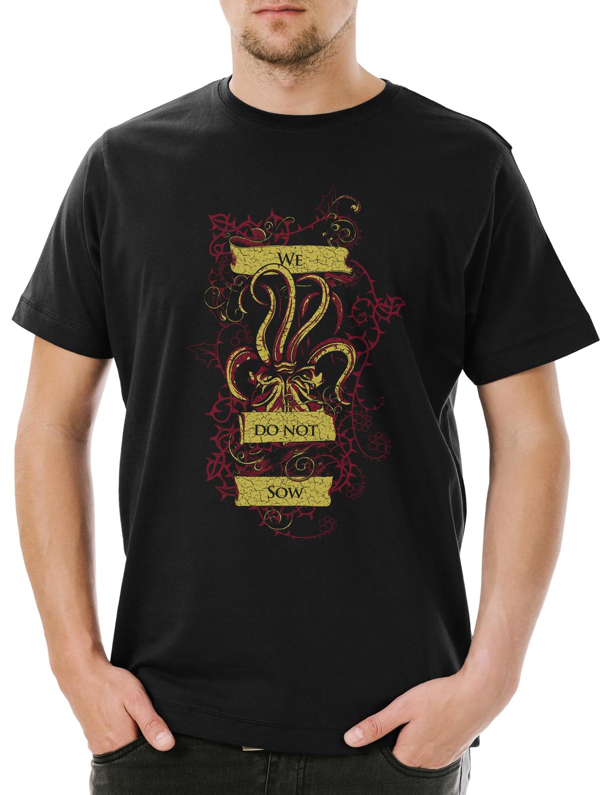 We Do Not Sow Mens T-Shirt Mens Womens Tees Top Game Of Stark Symbol Thrones Is Coming House House XL