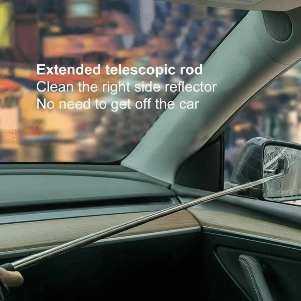 Extendable Design Portable Car Window Cleaner Extendable Window Cleaning Brush  Rainy Weather