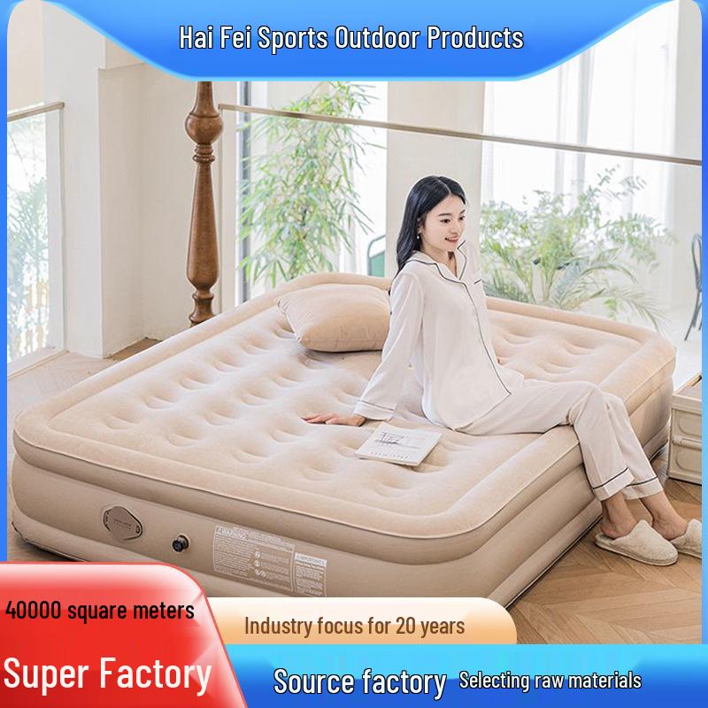 Self-Inflating Folding Air Mattress for Home & Outdoor Camping - Single/Double Bed