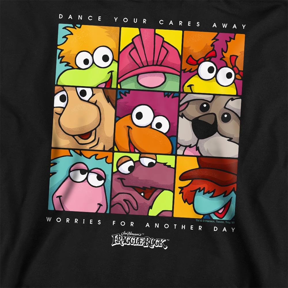 Fraggle Rock Unisex Adult Squares Faces Sweatshirt