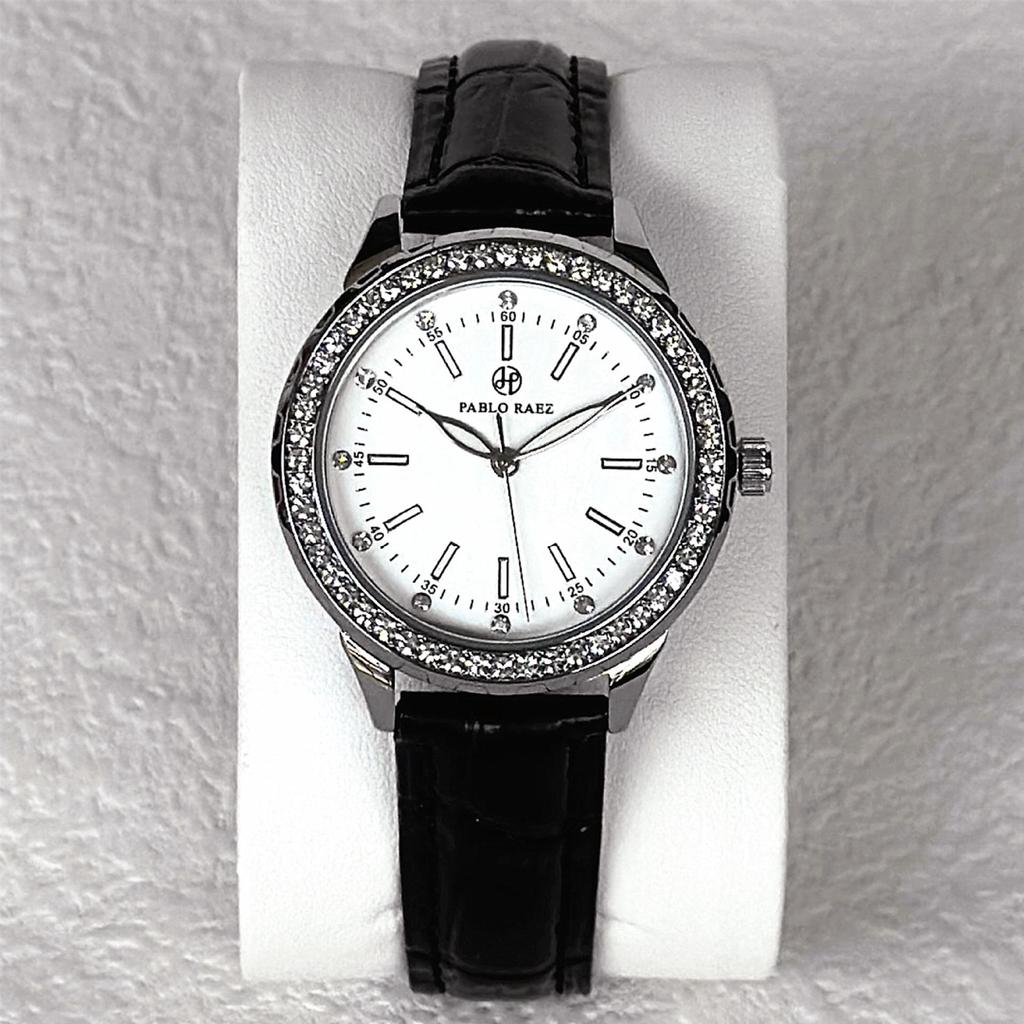 Pablo Raez Women's Luxury Gold Rhinestone Waterproof Wristwatch