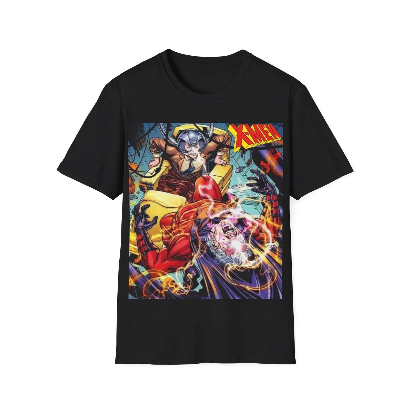 Epic Showdown: Magneto vs Charles Xavier X-Men -Shirt 2XL