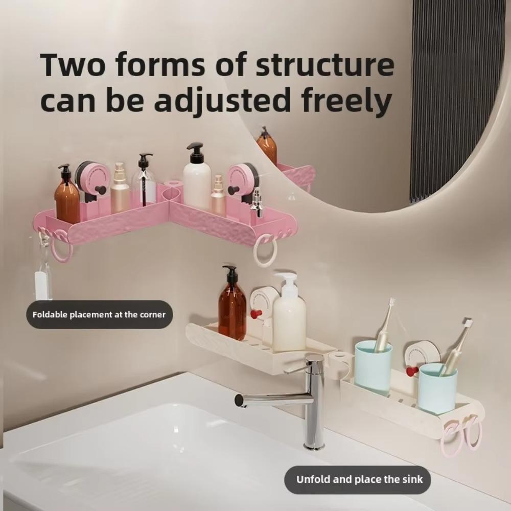 

Wall Mounted Faucet Storage Rack U-Shape Groove Bathroom Drainage Rack for Kitchen Supplies білий