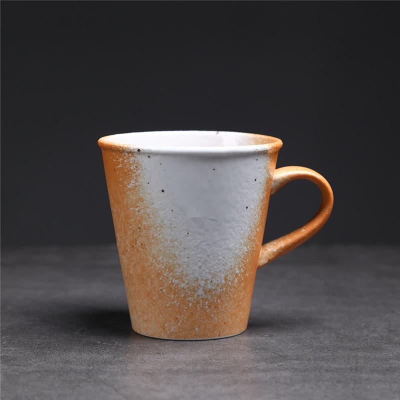 

Кофейная чашка малой вместимости в ретро-стиле, керамическая, для концентрированного кофе, с подвесным ушком, керамическая чашка с печным изменением, из грубой керамики, для колы 230ml