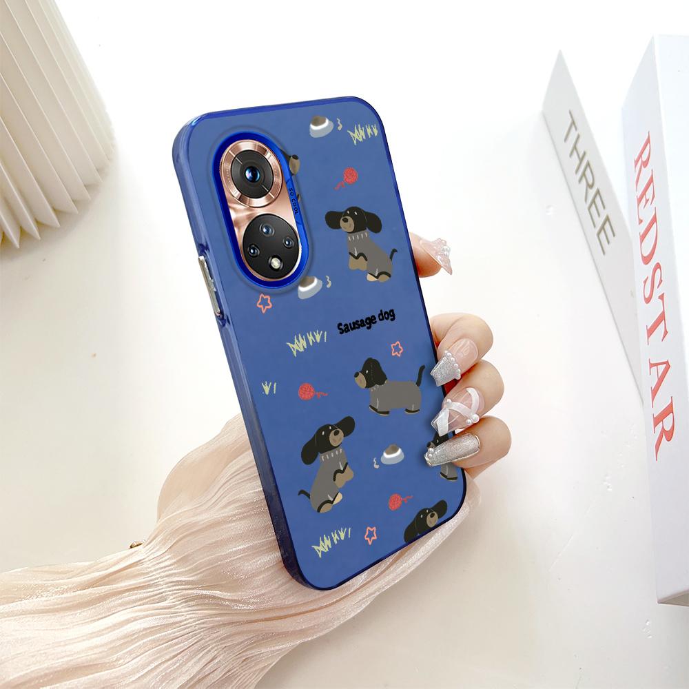 

Раскрашенный узор, разноцветный, серебристый, двусторонний твердый корпус, противоударный противоударный чехол для телефона для Huawei Honor Infinix Tecno iPhone Tecno Camon 20 Pro синий