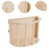 Bunny Hay Feeder Rack  Wooden Small Animals Grass Dispenser Guinea Pig Feeding Holder for Hamster Chinchilla Squirrel