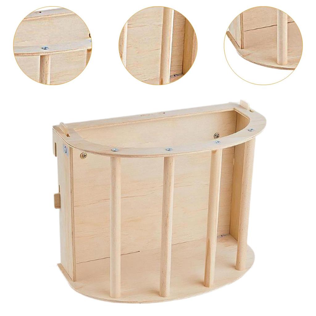 Bunny Hay Feeder Rack  Wooden Small Animals Grass Dispenser Guinea Pig Feeding Holder for Hamster Chinchilla Squirrel