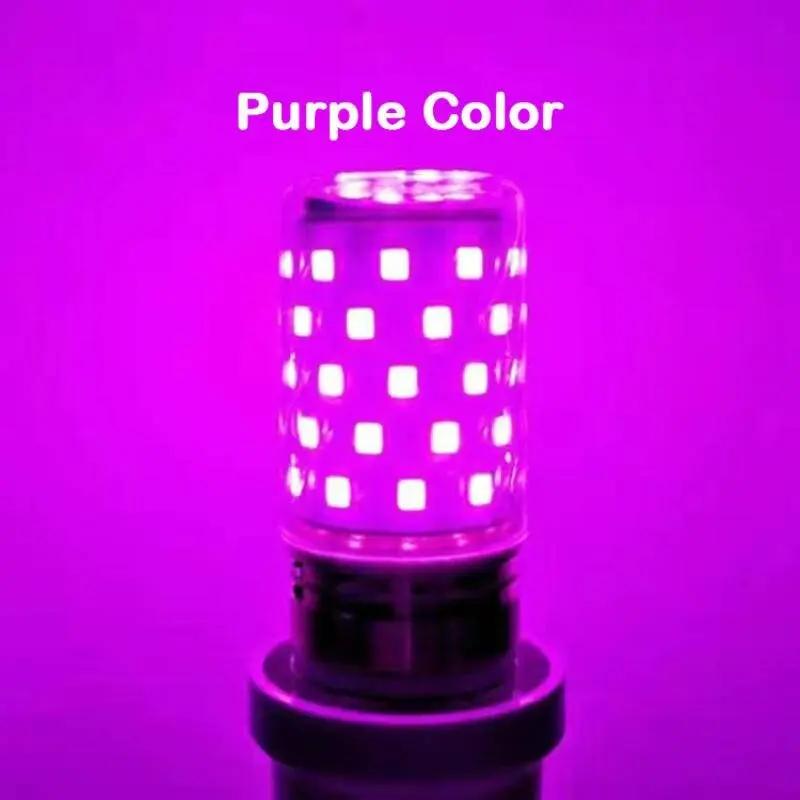 

E27 12W LED Bulb Colorful Corn Lamp 220V Bulb Chandelier Decoration Lighting Atmosphere Bedroom Romantic Mood Light
