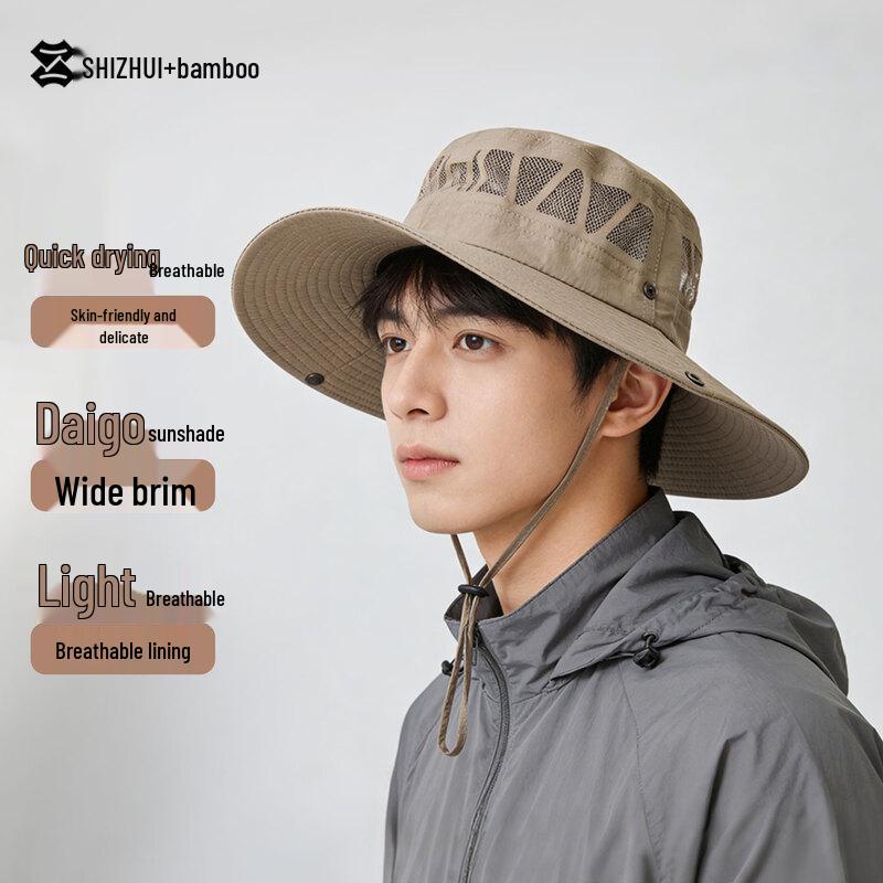 Unisex Outdoor Sun Protection Mesh Bucket Hat