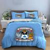 Football logo with animals. Bedding sets Duvet cover sets Duvet covers Pillowcases(1*Duvet Cover 2*Pillowcases without duvet insert)